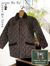 Unisex Campbell Cooper Brown Quilted Jacket Made In England Size 36 New