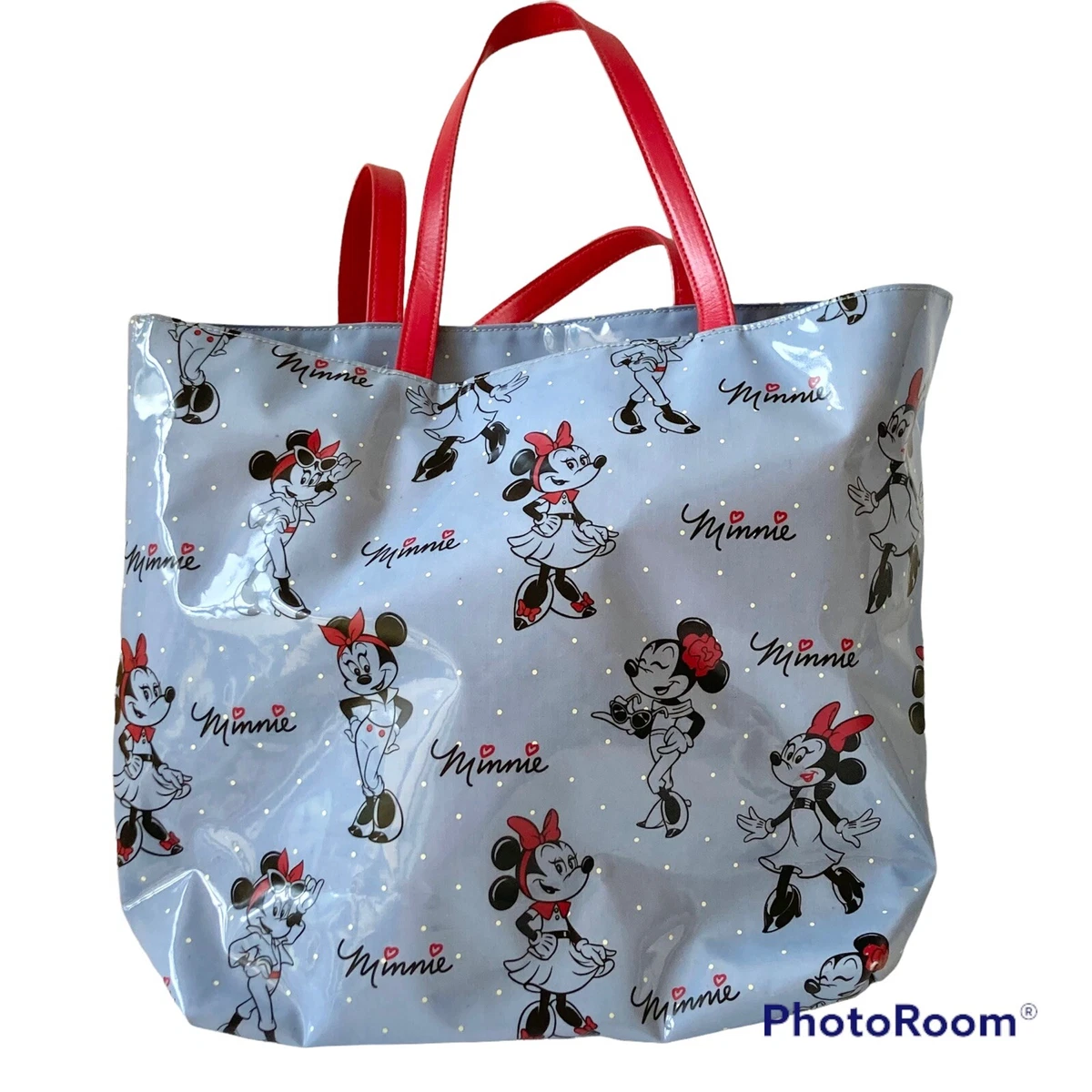 Large vinyl top tote bags