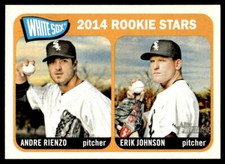 2014 Topps Heritage #41 White Sox Rookie Stars (Andre Rienzo / Erik Johnson) RC