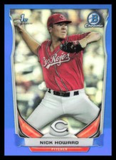 2014 Bowman Draft Chrome Nick Howard  Blue Refractor /399 CDP15 Cincinnati Reds