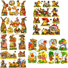 Glanzbilder Ostern Motiv Set aus 4 verschiedenen Oblaten