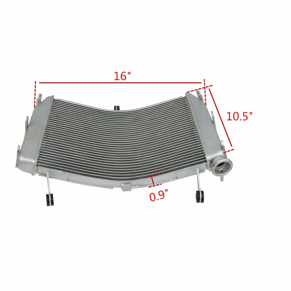 Aluminum Radiator Cooler Cooling Fit For Suzuki GSXS1000 GSXS1000F 2016-2020 US - Image 2 of 4