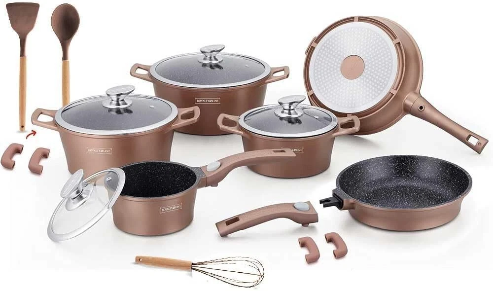 KitchenAid Forged Hardened Aluminium Set Padelle Antiaderenti in Alluminio Forgiato Indurito