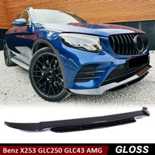 Per Mercedes X253 GLC250 GLC300 GLC43 Kit labbro paraurti anteriore nero lucido