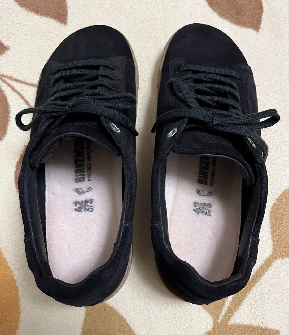 Birkenstock Bend Low Sneakers Suede Leather Black Size 42 JP Birkenstock Bend Low Sneakers Suede Leather Black Size 42 JP
