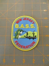 Vintage Mint New Jersey Bassmaster B.A.S.S. Federation Patch - 3 x 4