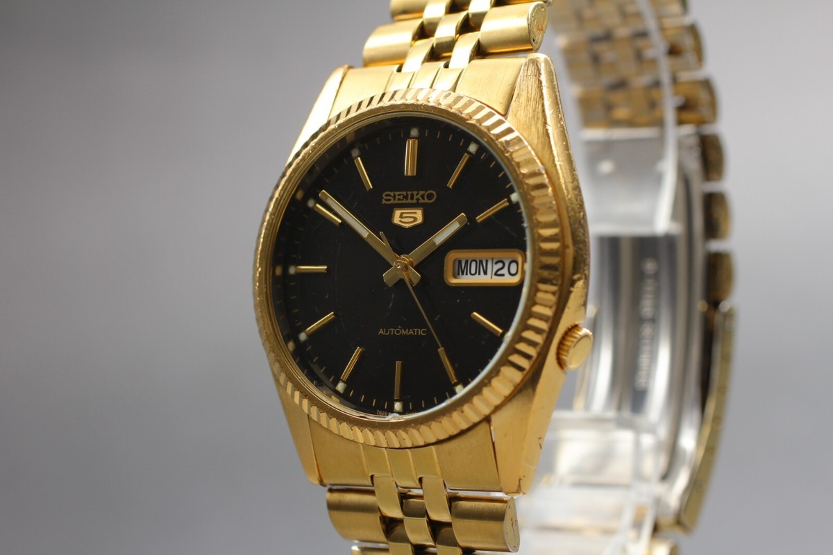 Seiko5 Automatic 裏スケ　7s26-0500 SEIKO セイコー 5 7S26-0500 ゴールド 裏スケ デイデイト