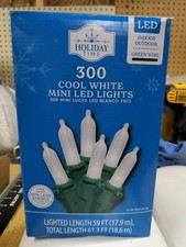 NEW Holiday Time Cool White LED Mini Christmas Lights 300-count Wedding