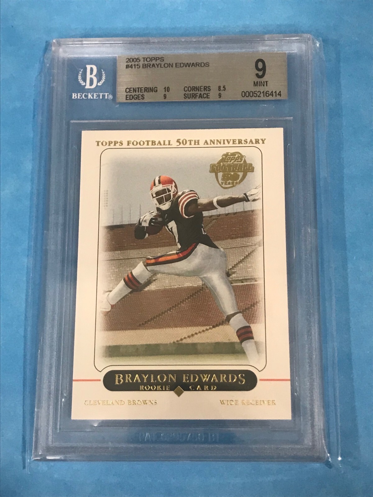 Braylon Edwards Topps #415 Gold