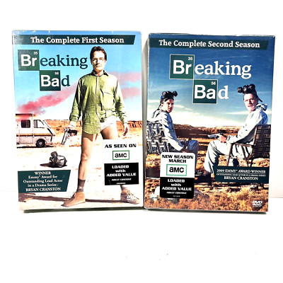 SEALED Breaking Bad Complete Seasons 1 & 2  DVD Emmy Award Winner Bryan Cranston