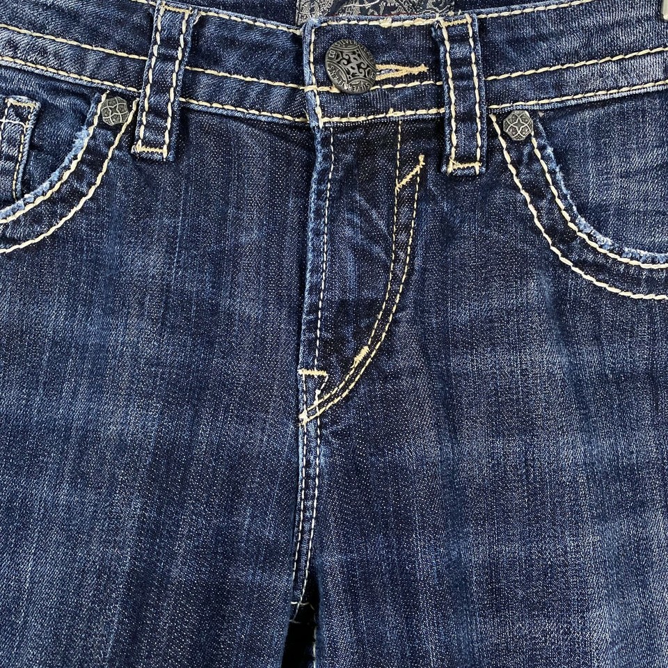 Silver Jeans Natsuki Capri Jeans Women's Size 29 Blue Cotton Spandex JE