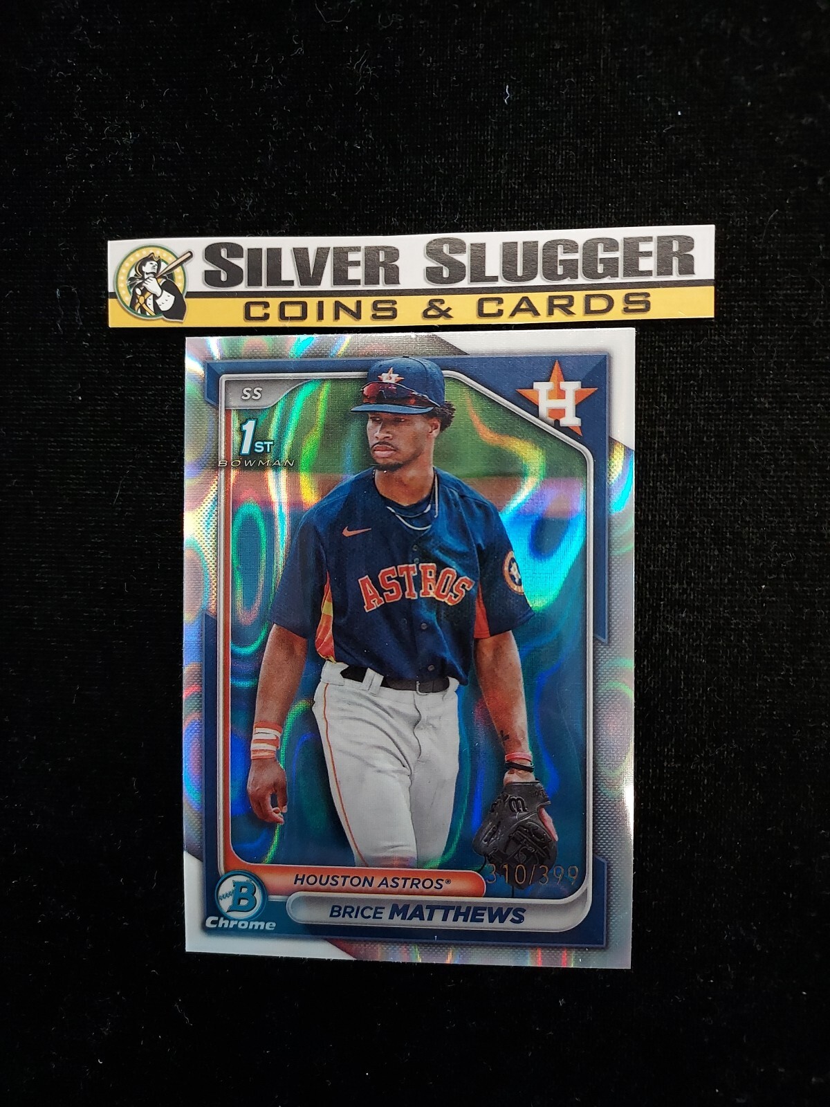 2024 Brice Matthews 1st Bowman Chrome Lava Refractor /399 #BCP-69 Houston Astros