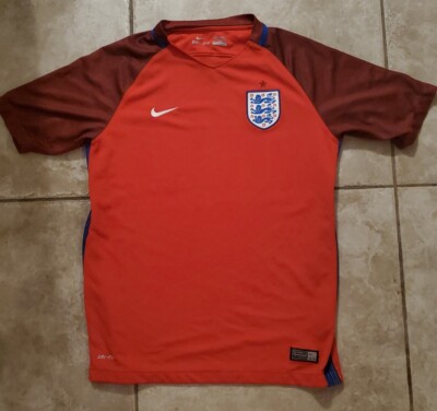 ENGLAND 2016 2017 AWAY FOOTBALL SHIRT SOCCER JERSEY NIKE Boys sz
