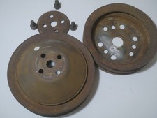 Chevy Bbc Deep 2 Groove Water Pump Crank Pulleys 3770245 3858533 Hi Perf Pass