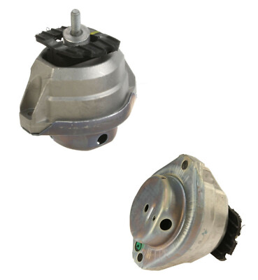 2 HUTCHINSON Left+Right Engine Motor Mounts Support Bushings Mountings for BMW
