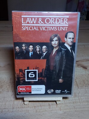 Law & Order Special Victims Unit Season 6 DVD PAL Region 2, 4, 5 Sealed 5 Discs
