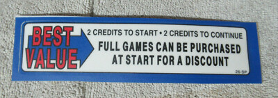ORIGINAL NBA JAM  best value pricing  NOS STICKER   arcade game 
