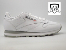 Reebok Classic Leather 101 White Grey Red Men's Size 6.5 Shoes Sneakers NEW