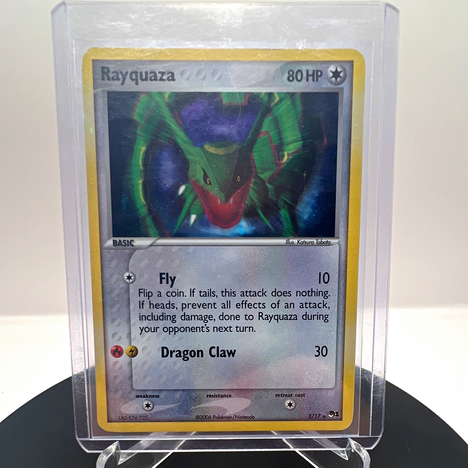 Pokémon TCG Rayquaza Holo Promo Pokemon Promos 3/17 80 HP English (2006)