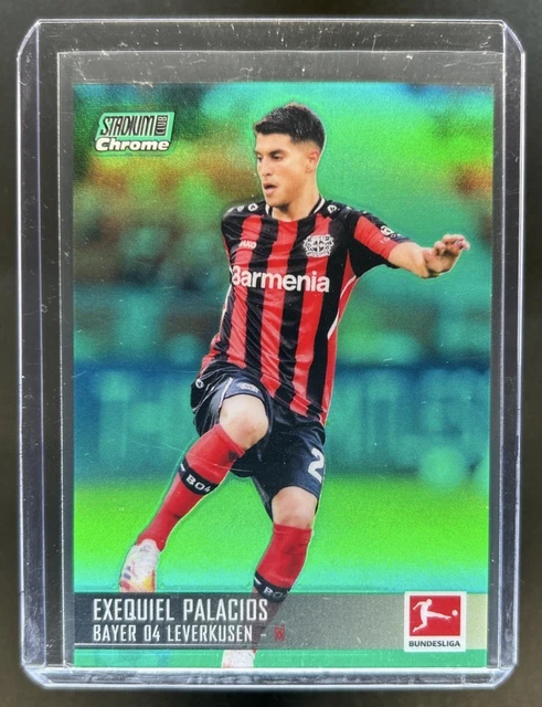 2021 Topps Stadium Club Chrome Bundesliga Exequiel Palacios Green Refractor #/99