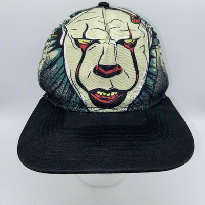 IT Pennywise Bioworld Hat Snapback Cap Multicolor All Over Print Black