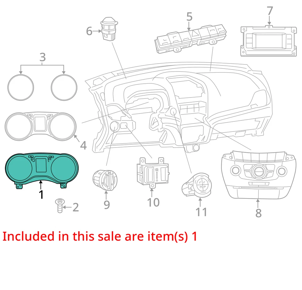 Dodge Journey 2016 velocímetro cuadro de instrumentos indicadores 68249000ab Q8E2U Foto 3 de 4