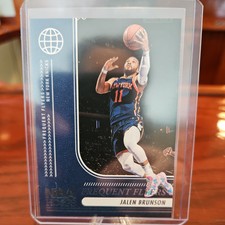 2024-25 Panini NBA Hoops Jalen Brunson Frequent Flyers Gold #5 New York Knicks