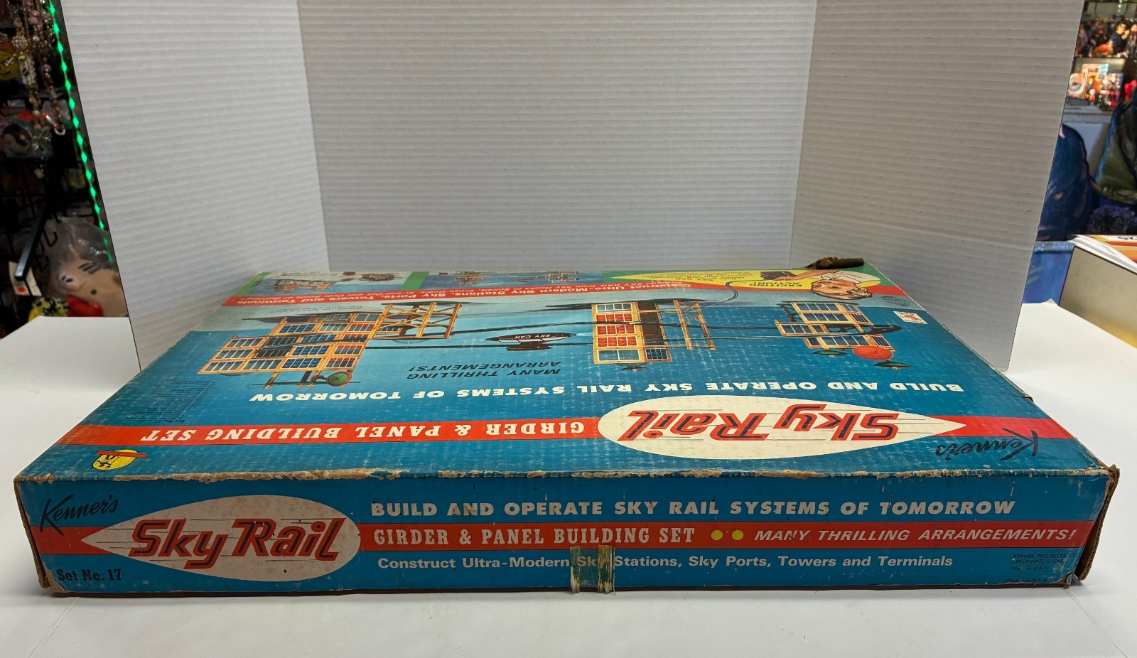 E2 Kenner Sky Rail Girder & Panel Building Set #17 AS IS Original Box 1961