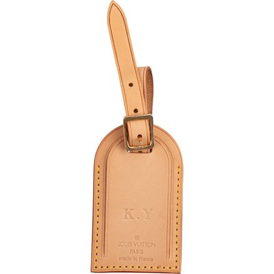 Louis Vuitton Vachetta Leather Luggage Tag (K.Y) Gepäckanhänger Namensschild