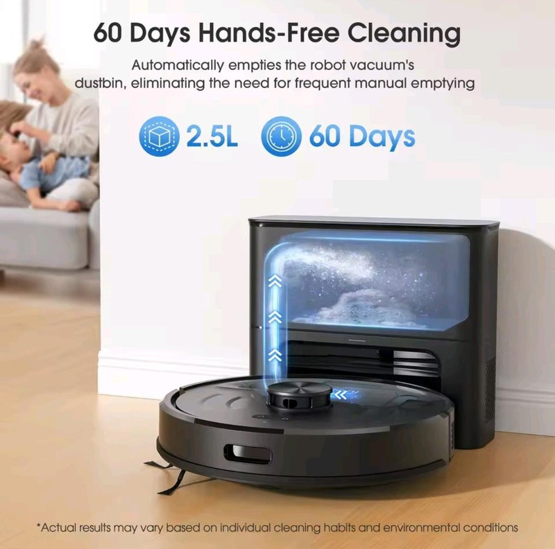 Lubluelu L20Max & Self-Emptying Station 3in1 Robot Vacuum & Mop 6000Pa LiDAR Nav