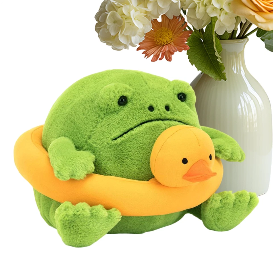 NWTJellycat I Am Ricky Rain Frog In A Rubber Ring Cuddly Animal Plushie Doll - Image 2 of 4