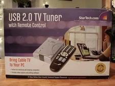 Startech USB 2.0 TV Tuner - Bring Cable T.V to PC Computer Laptop with Remote