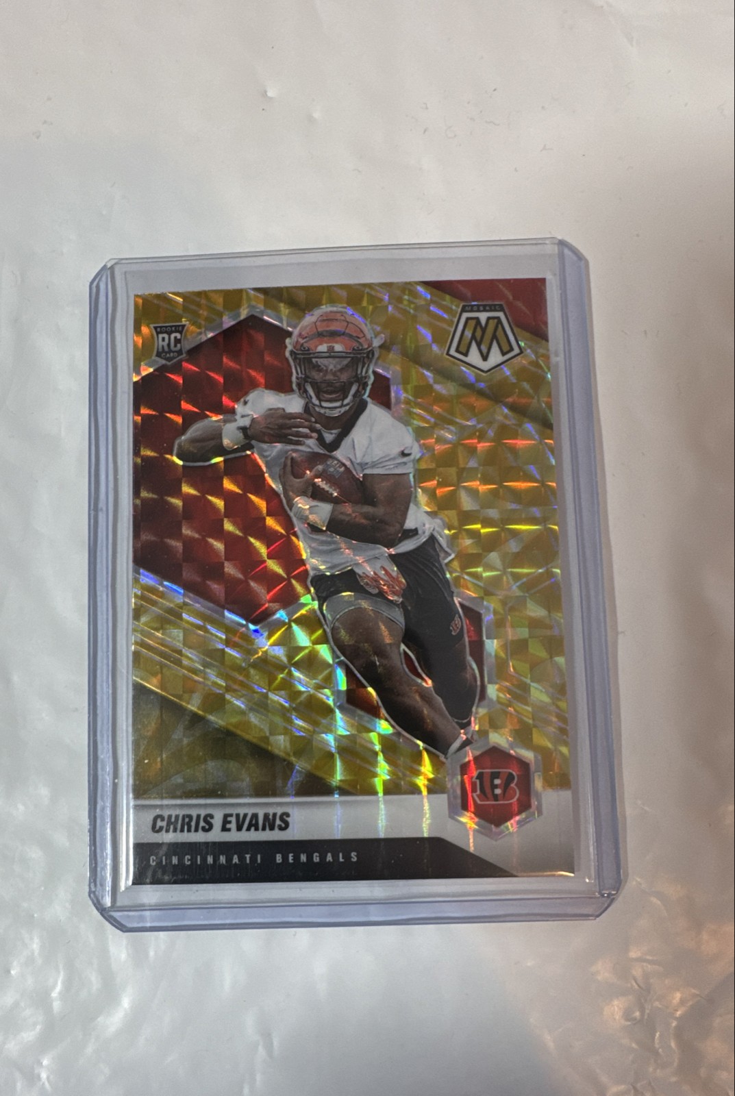 2021 Panini Mosaic - Rookies Chris Evans #379 Reactive Yellow Mosaic Prizm (RC)