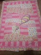 Dr Seuss Pink crib bedding , Diaper Stacker And Curtains