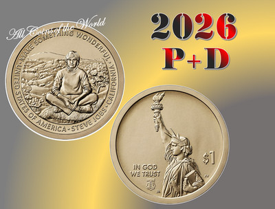 2026 P&D American Innovation $1 Coin California - Set of 2 coins