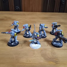 Warhammer 40k Space Wolves Grey Hunters x7 Painted