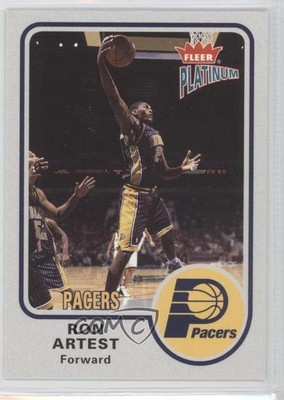 2002-03 Fleer Platinum Metta World Peace Ron Artest #5 m5x