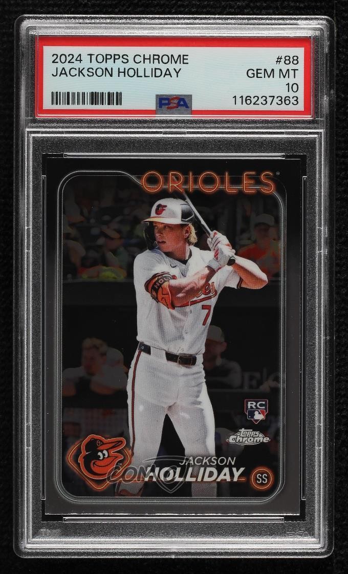 2024 Topps Chrome Jackson Holliday #88 PSA 10 GEM MT Rookie RC