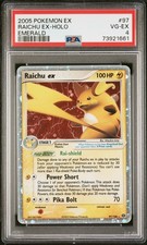 2005 POKEMON EX EMERALD #97 RAICHU EX-HOLO PSA 4 on eBay