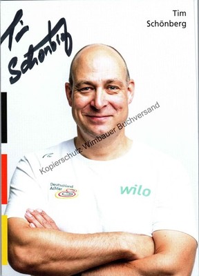 Original Autogramm Tim Schönberg Bundestrainer Rudern /// Autograph signiert sig