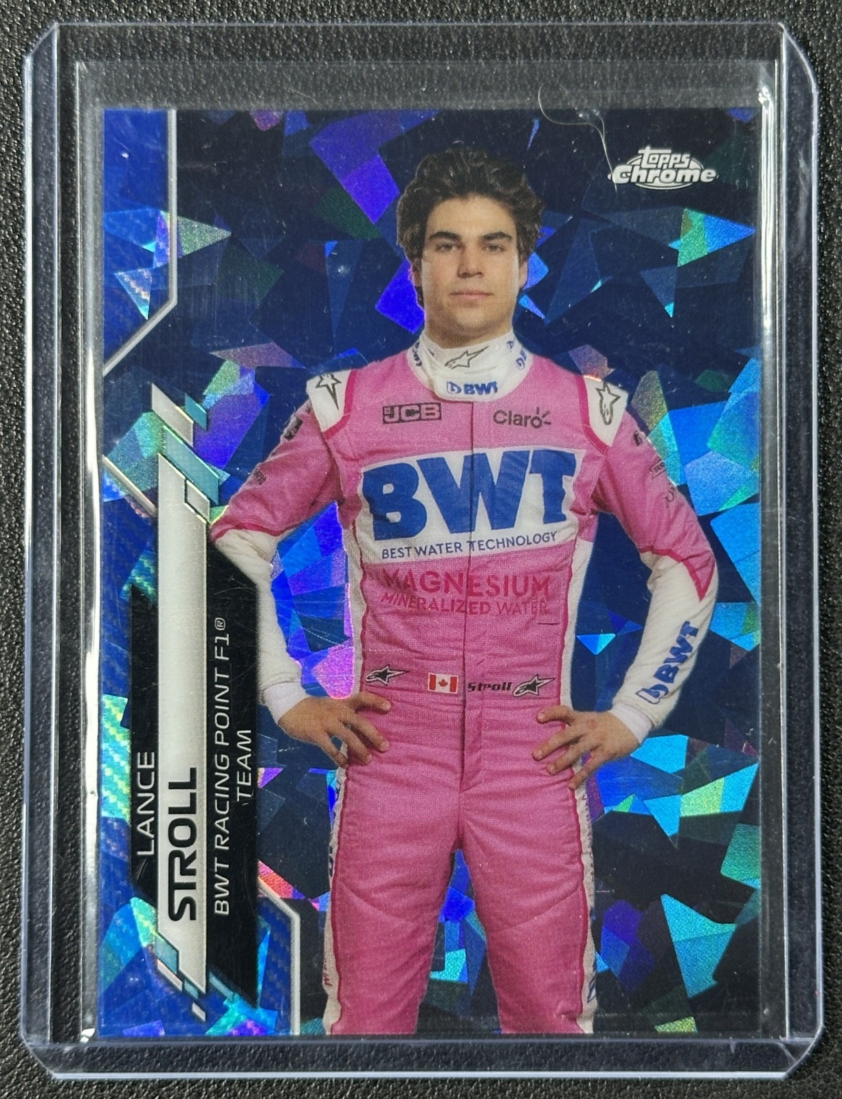LANCE STROLL 2020 TOPPS CHROME SAPPHIRE FORMULA 1 #14 ROOKIE REFRACTOR RC