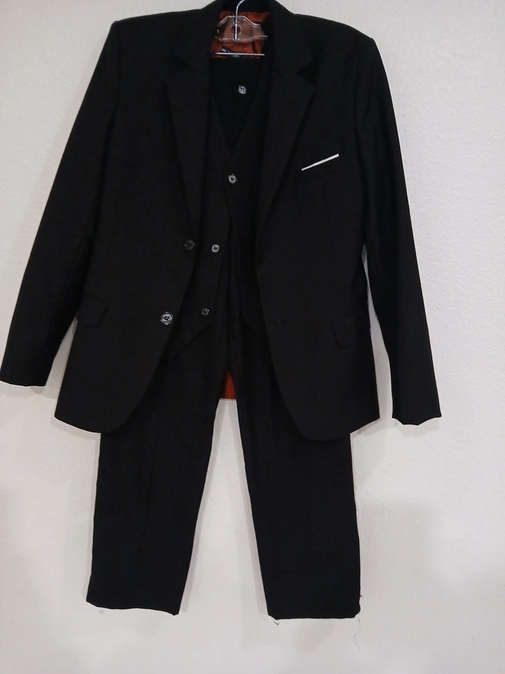 Traje niño 3 piezas negro talla 12 Foto 4 de 4