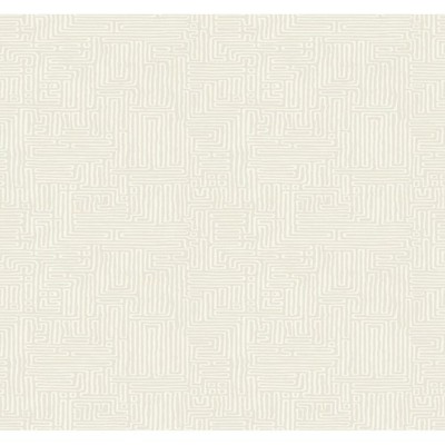 Wallpaper Ronald Redding Cream Passages Textured Maze Geometric 60 Sq Ft Bolt