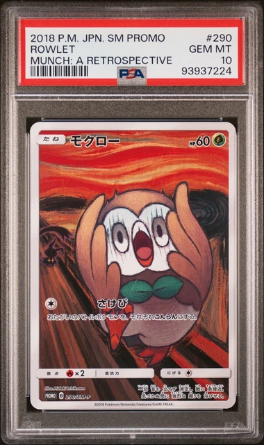 Rowlet 290/SM-P Munch: A Retrospective Sm Promo Pokemon Japanese PSA 10 Gem Mint
