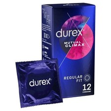 Image of Durex Mutual Climax 12 Pack Latex Condoms, FREE POST, 2028-2029