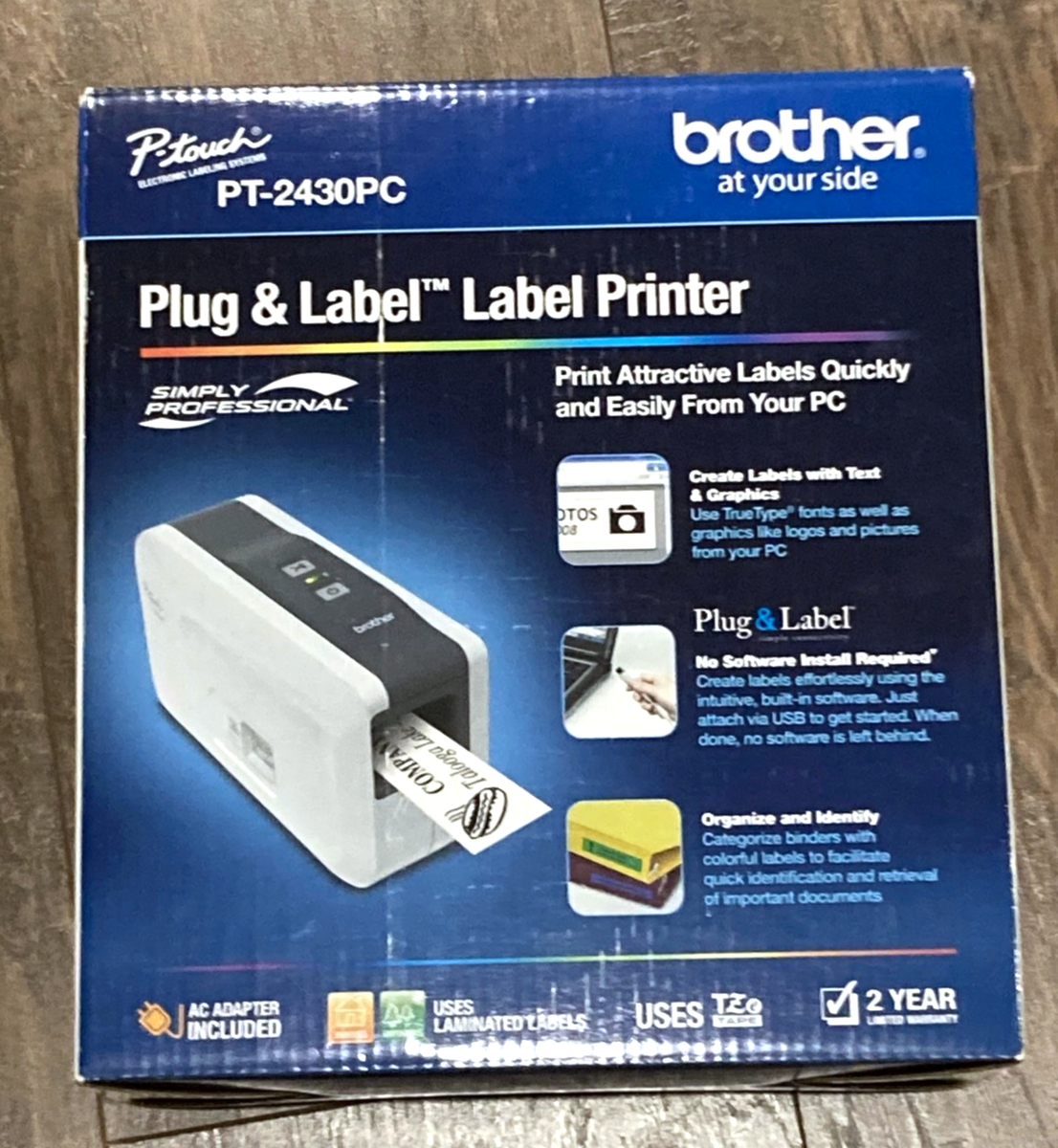 Brother PT-2430PC PC-Connectable Label Maker with Auto Cutter for