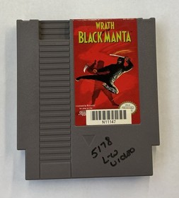 Sistema Nintendo Wrath of the Black Manta NES con caja sin manual probado