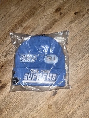 Supreme FW25 New Era Football Beanie Light Blue *CONFIRMED ORDER*