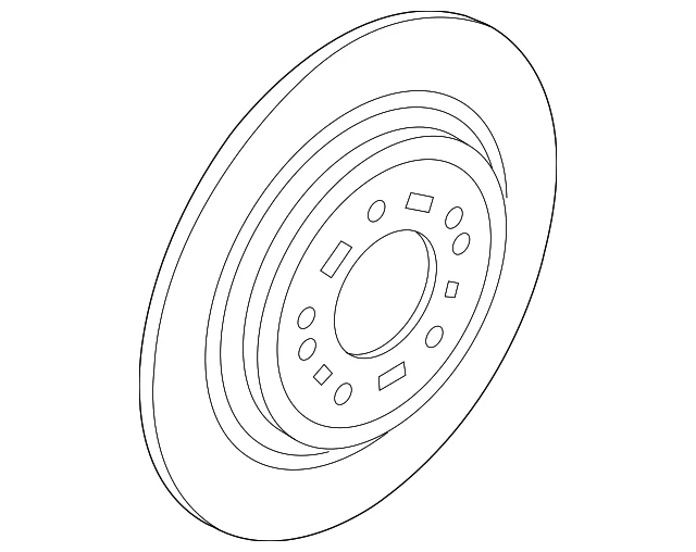 Genuine Hyundai 2019-2023 Nexo Tucson Disc Brake Rotor Rear 58411-D3700