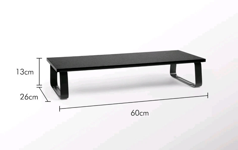 VonHaus Monitor Stand for Desks, Ergonomic Screen Riser with Non-Slip Legs - Image 2 of 3